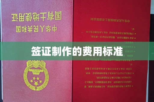 瓦房店签证制作的费用标准